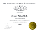 The World Academy of Radiosurgery Certificate